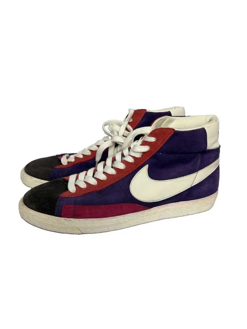 Nike Blazer Mens Size 13 High Top Multi-Color Suede Lace-Up Shoes 508220-010